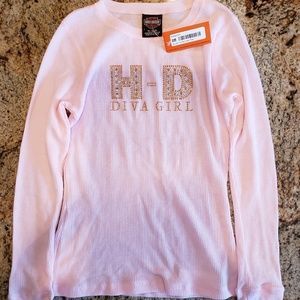 Nwt Harley Davidson pink top sz small